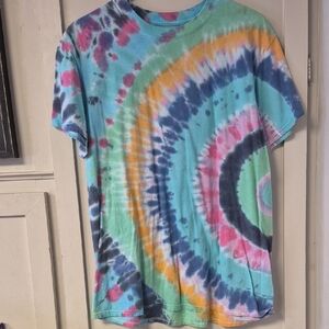 Men's Colorful Tie-Dye Short Sleeve Tee